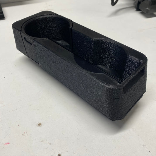 Graveyard #25 - BMW E30 Center Console Cupholder with Hidden Storage - Flocked Compartment