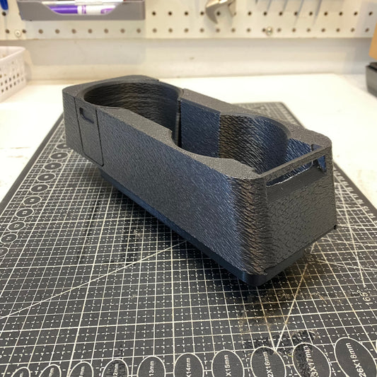 Graveyard #67 - BMW E30 Center Console Cupholder with Hidden Storage - No Lining