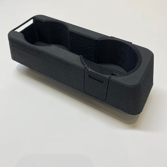 Graveyard #12 - BMW E30 Center Console Cupholder with Hidden Storage - No Lining