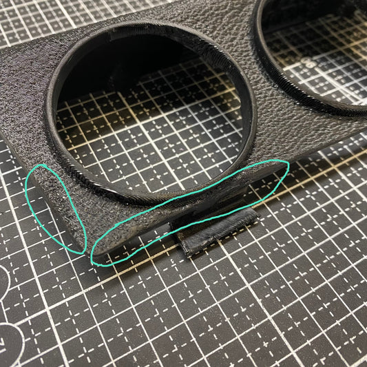 Graveyard #20 - BMW E30 Gauge Pod - Three 2 1/16" Gauges - Standard