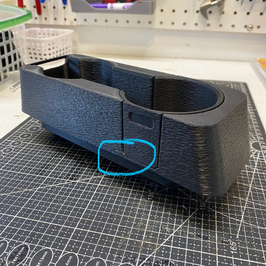 Graveyard #71 - BMW E30 Center Console Cupholder with Hidden Storage