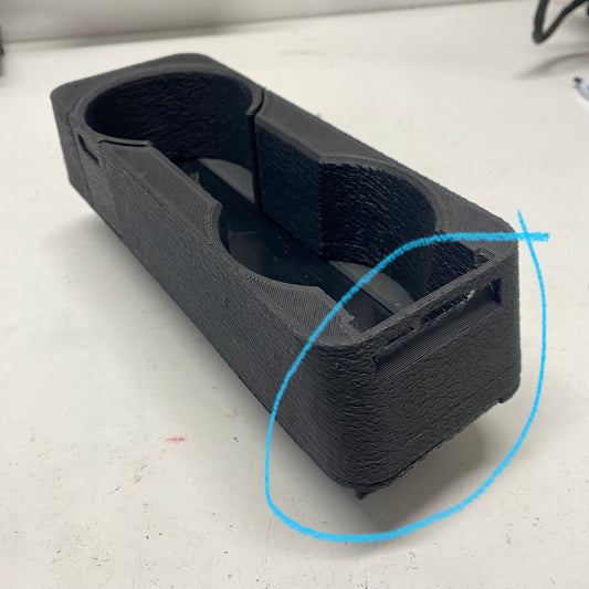 Graveyard #27 - BMW E30 Center Console Cupholder with Hidden Storage - No Lining