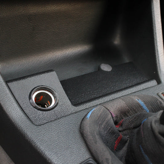 Remplacement du cendrier et support de téléphone pour panneau utilitaire BMW E30 - Prise allume-cigare 12 V d'origine