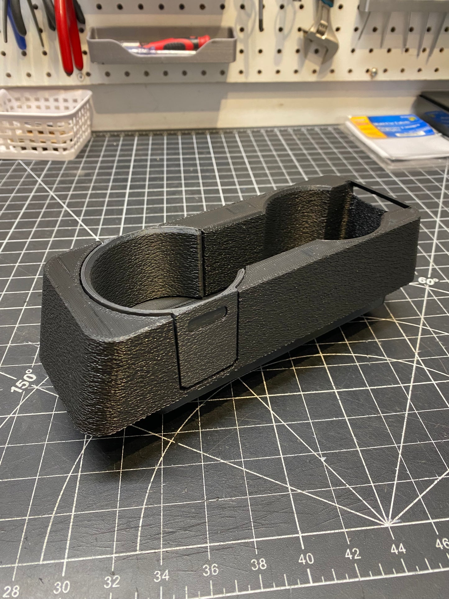 Graveyard #83 - BMW E30 Center Console Cupholder with Hidden Storage