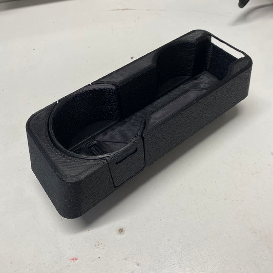 Graveyard #26 - BMW E30 Center Console Cupholder with Hidden Storage - No Lining