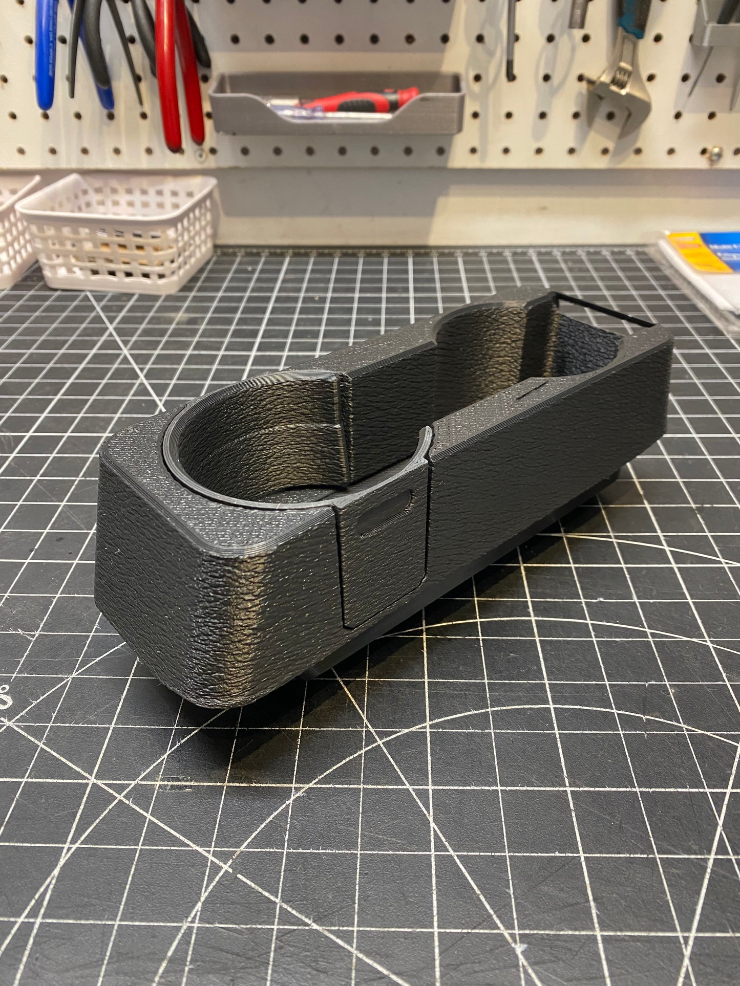 Graveyard #85 - BMW E30 Center Console Cupholder with Hidden Storage