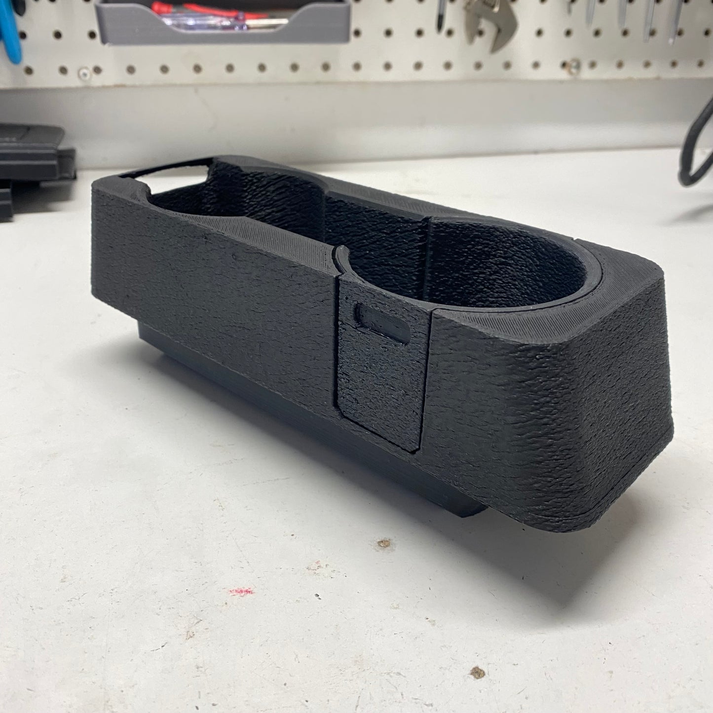 Graveyard #27 - BMW E30 Center Console Cupholder with Hidden Storage - No Lining