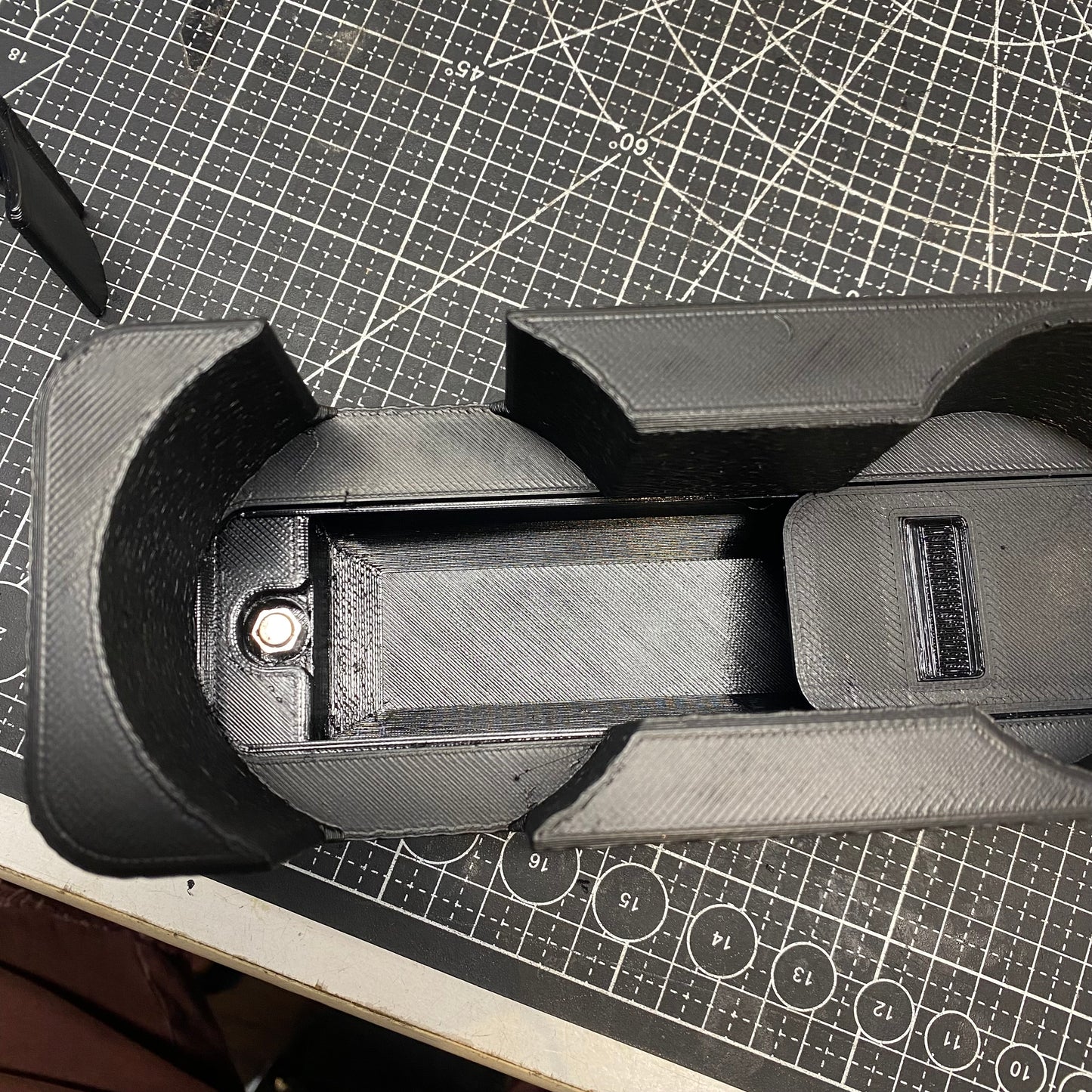 Graveyard #52 - BMW E30 Center Console Cupholder with Hidden Storage - No Lining, Smooth