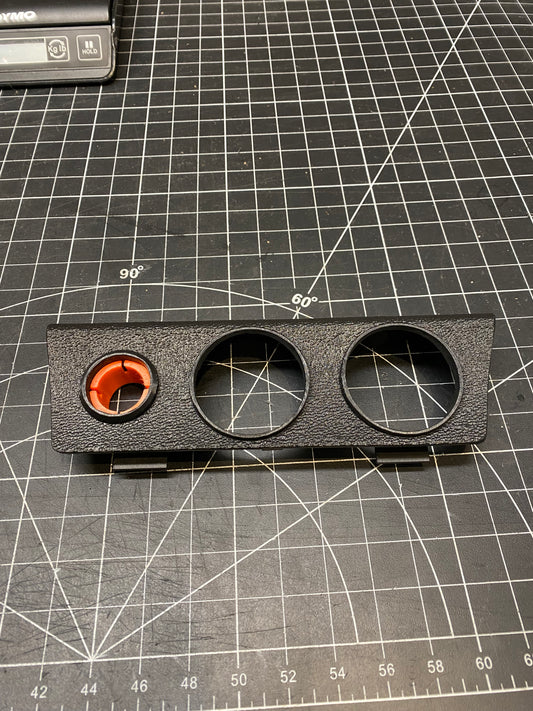 Graveyard #91 - BMW E30 Gauge Pod - Two 2 1/16" Gauges - LHD, Standard, Stock 12V Power Outlet