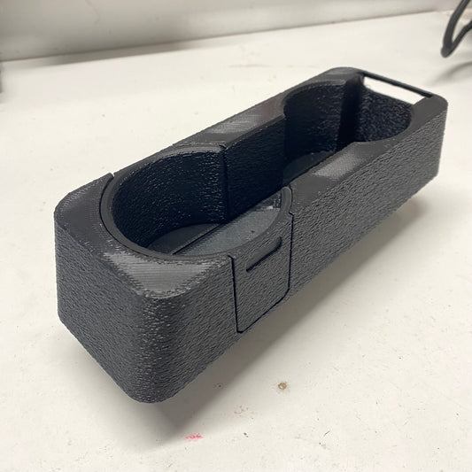 Graveyard #28 - BMW E30 Center Console Cupholder with Hidden Storage - No Lining