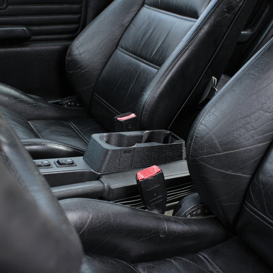 BMW E30 Center Console Cupholder with Hidden Storage