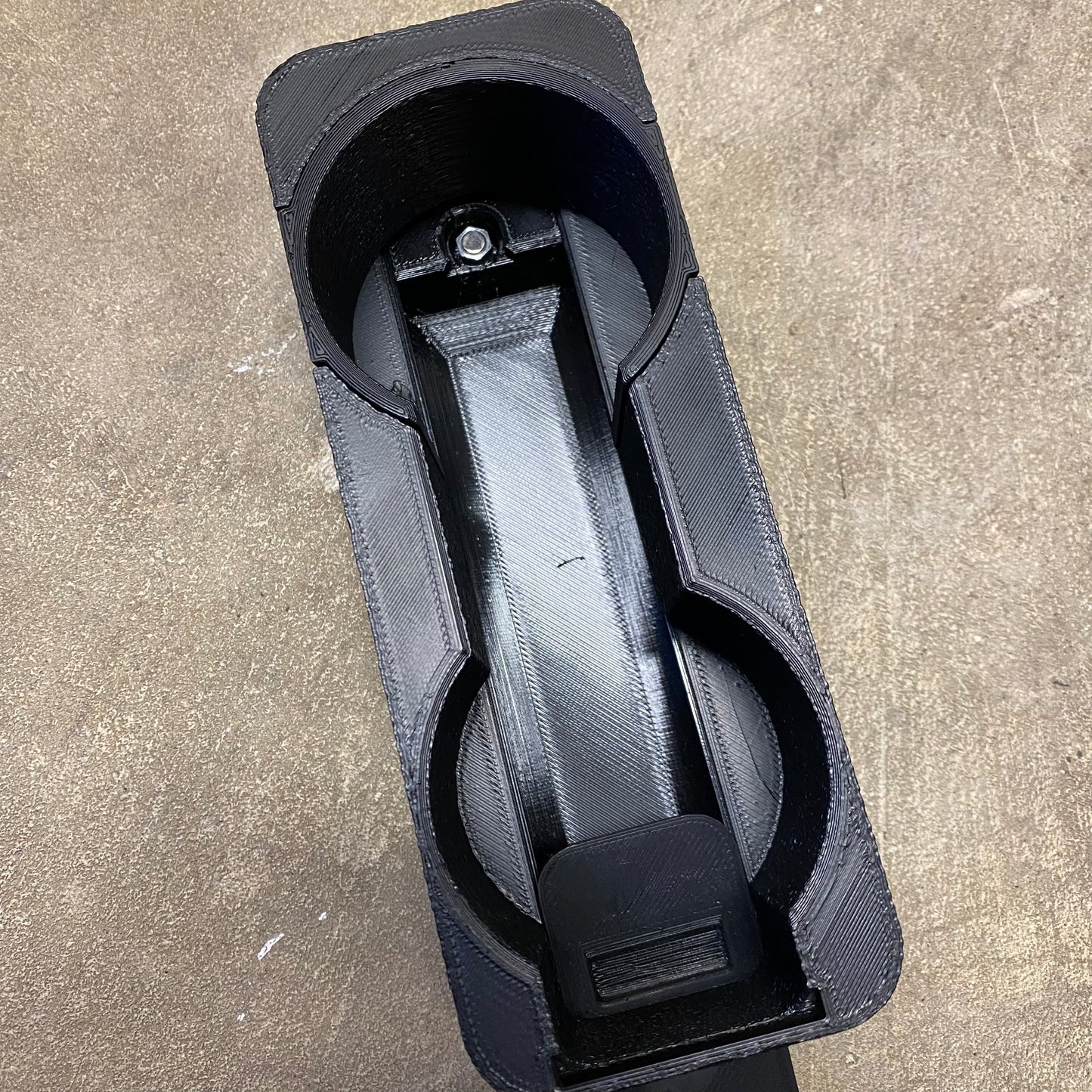 Graveyard #10 - No Compartment Lining - BMW E30 Center Console Cupholder with Hidden Storage